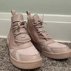 Dusty Pink CPX Chelsea Converse Hi Top Sneaker Boots